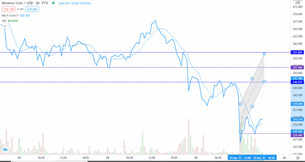 BNB/USD technical outlook