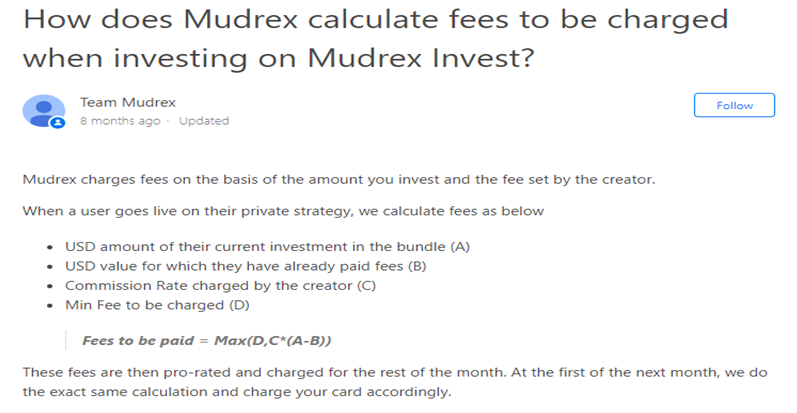 Mudrex Pricing