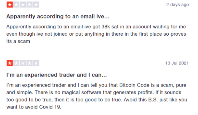 Bitcoin Code. Client Testimonials