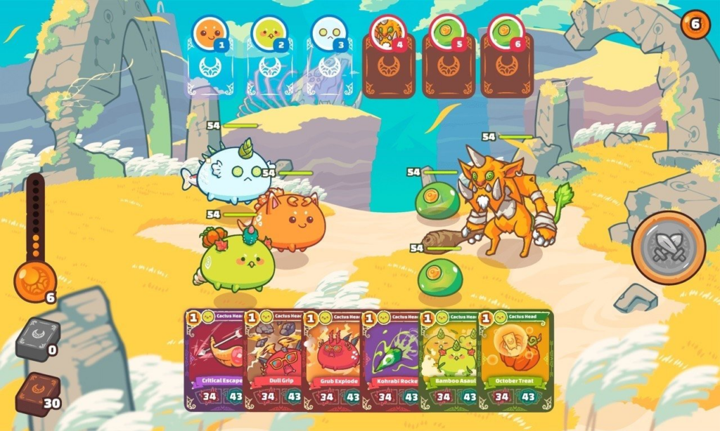 The Axie Infinity game screenshot 
