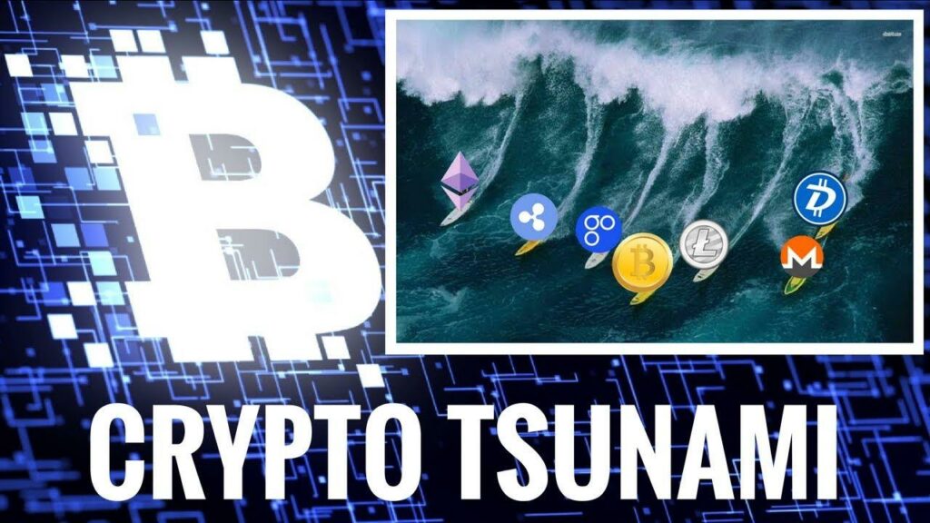 Image showing crypto tsunami