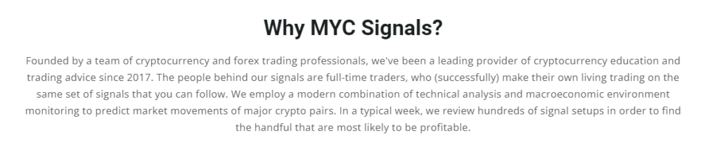 About MYC Signals.