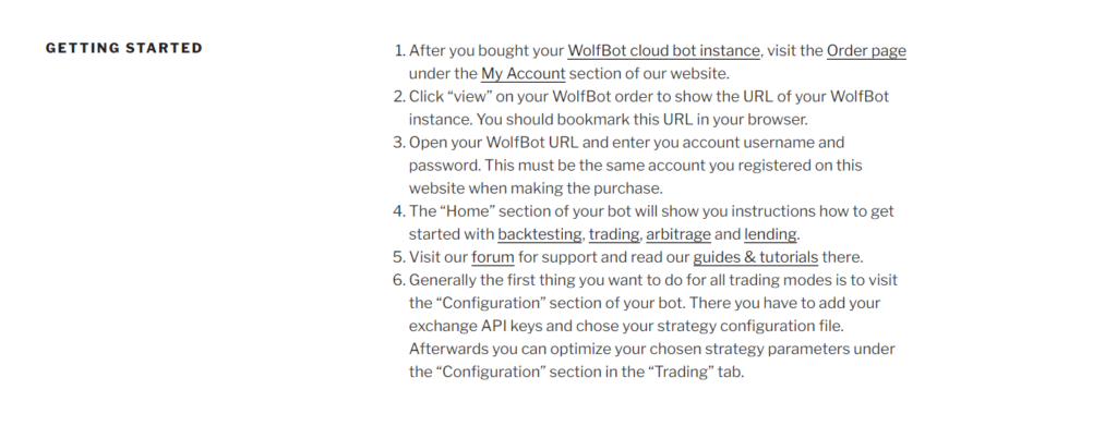 Setup instructions for WOLFBOT.