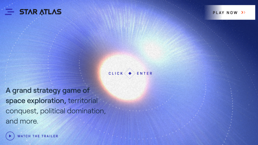 Star Atlas’ homepage