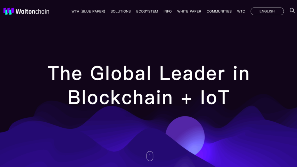 Home page of Waltonchain