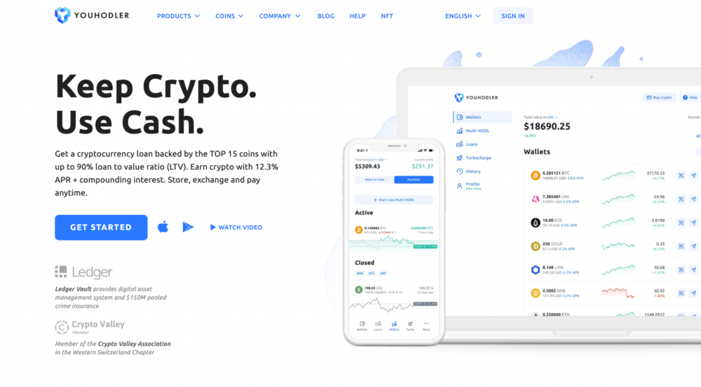 YouHolder crypto lending platform
