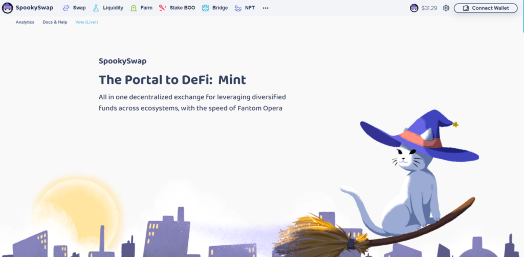 SpookySwap Decentralized Exchange