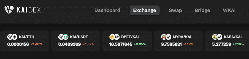 Kaidex Decentralized Exchange
