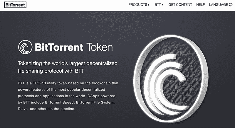 BitTorrent’s homepage