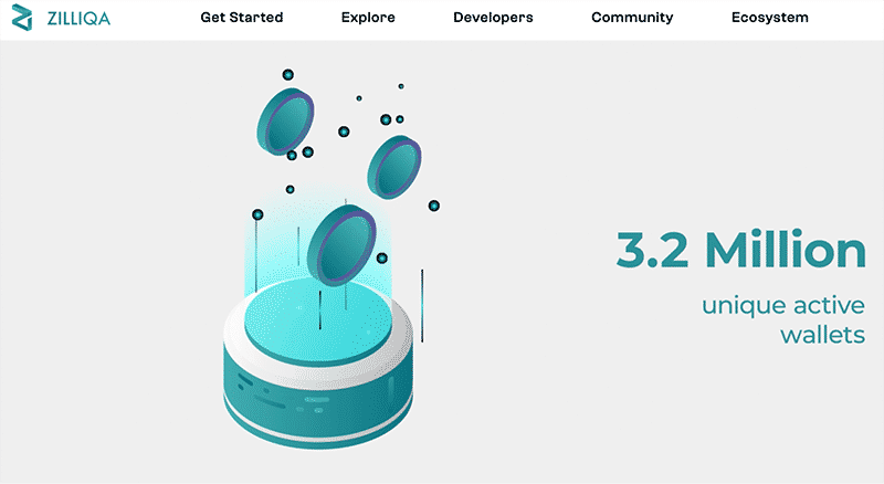 Zilliqa’s homepage