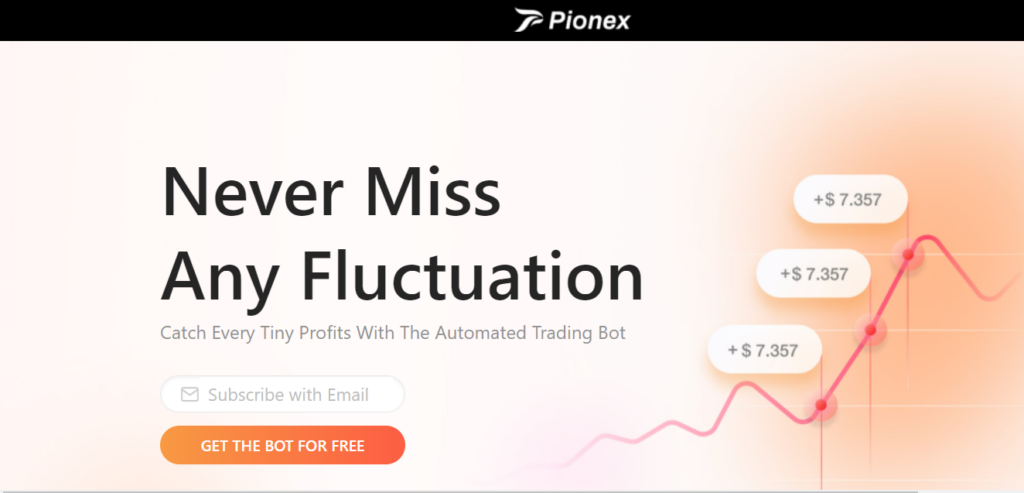 Pionex home page