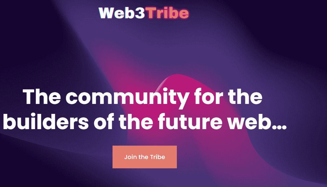Web3 Tribe home page