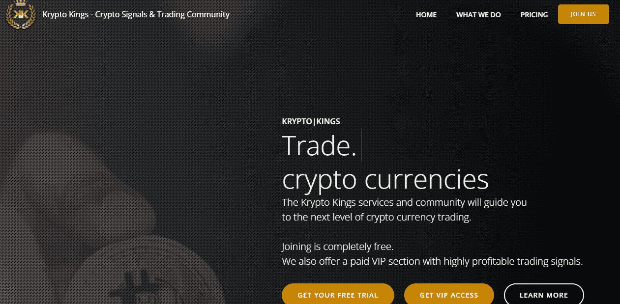 KryptoKings home page