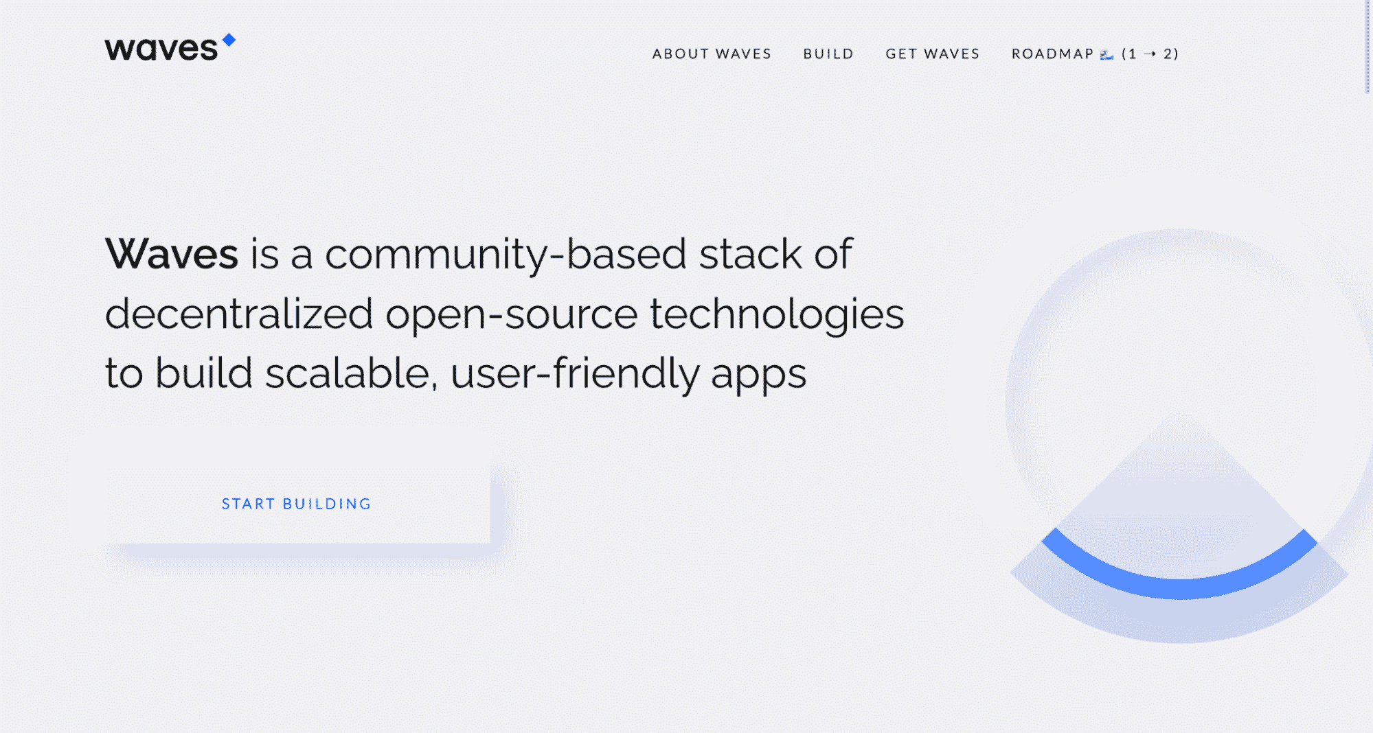 Waves’ homepage